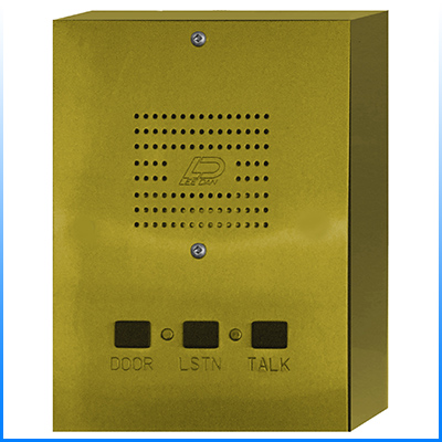 IR-443BR 3-Wire Surface Mount Solid Polished Brass Apartment Intercom Stations