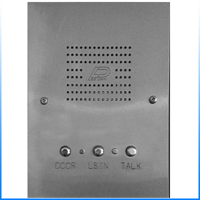 IR-464SS 4-Wire Flush Mount Stainless Steel Apartment Intercom Stations w/ Round Metal Buttons 