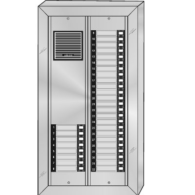 ES-032S Style 'E' Apartment Intercom Lobby Panel 